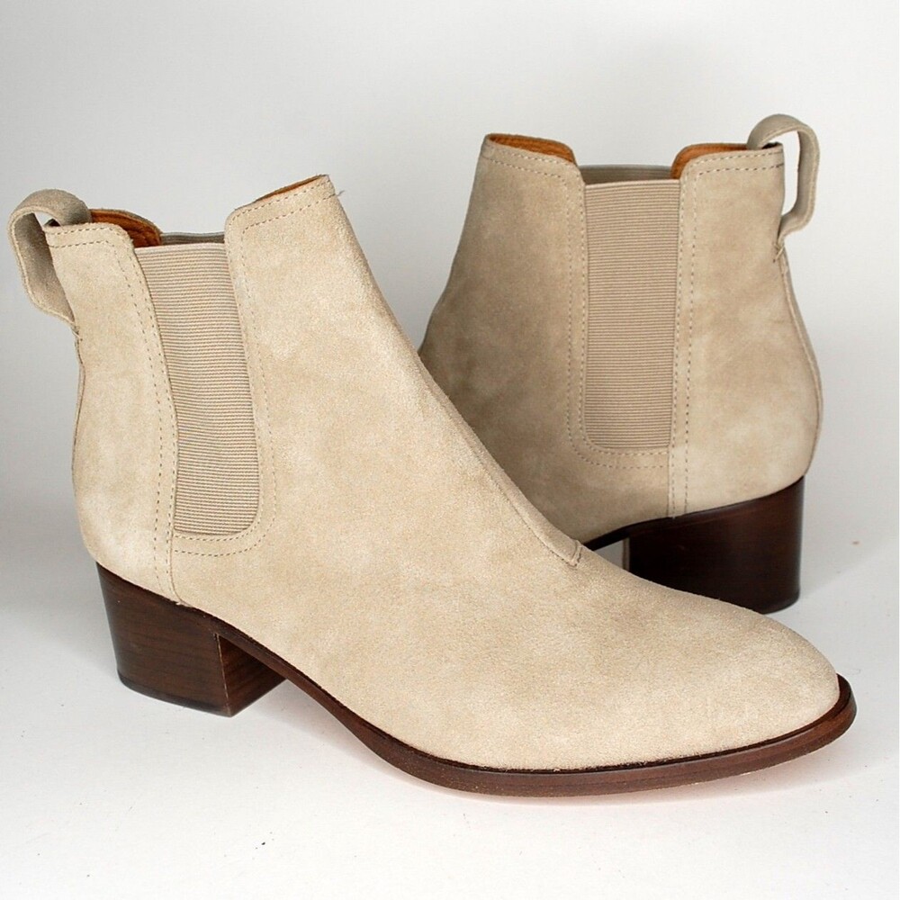 Rag & Bone women's size 39/9 Walker Chelsea ankle Boots Tan Suede beige Nude